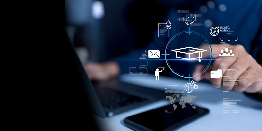 smiling business team