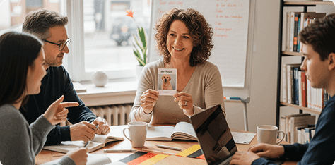 Modern office building and campus