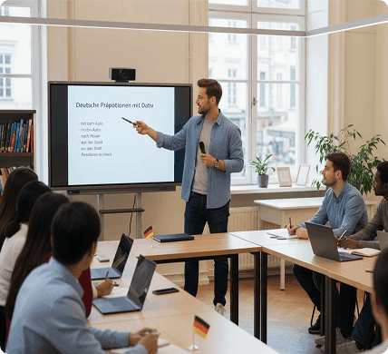 smiling business team