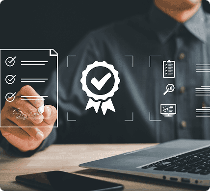 smiling business team