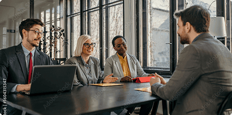 Modern office building and campus