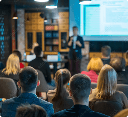 smiling business team